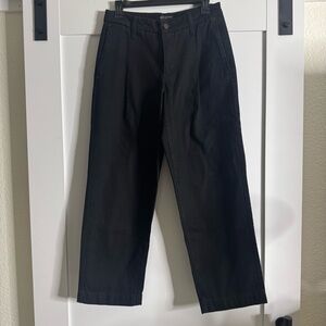 Banana Republic black mid rise straight leg jean